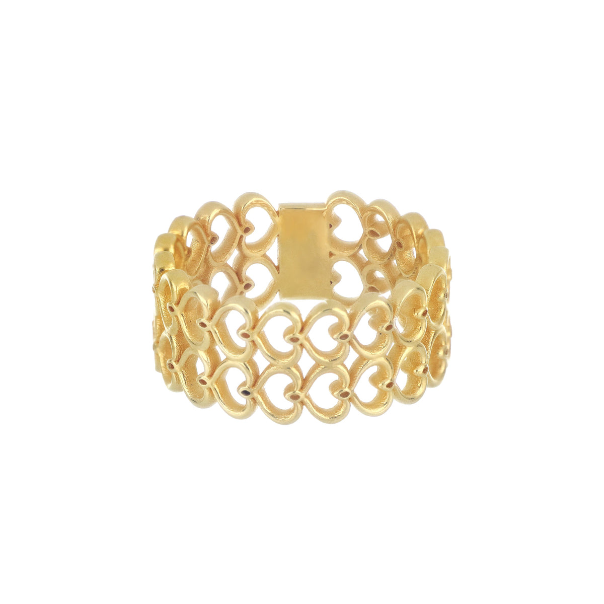 Anello Maman et Sophie Collezione Maman Doppia Fascia di Cuori