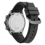 Orologio Citizen Crono Marine Eco-Drive Acciaio Nero - retro