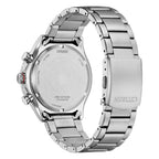 Orologio Citizen Crono Marine Eco-Drive Acciaio Nero - retro