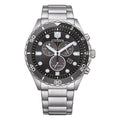 Cronografo Citizen Sporty Sea acciaio quadrante nero - frontale