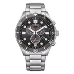 Cronografo Citizen Sporty Sea acciaio quadrante nero - frontale