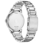 Citizen Classic Giorno Data acciaio quadrante bianco 40mm - retro