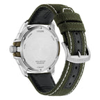 Orologio Citizen Sporty Sea acciaio quadrante khaki - retro