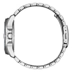 Orologio Citizen Sporty Sea acciaio quadrante nero onde - lato