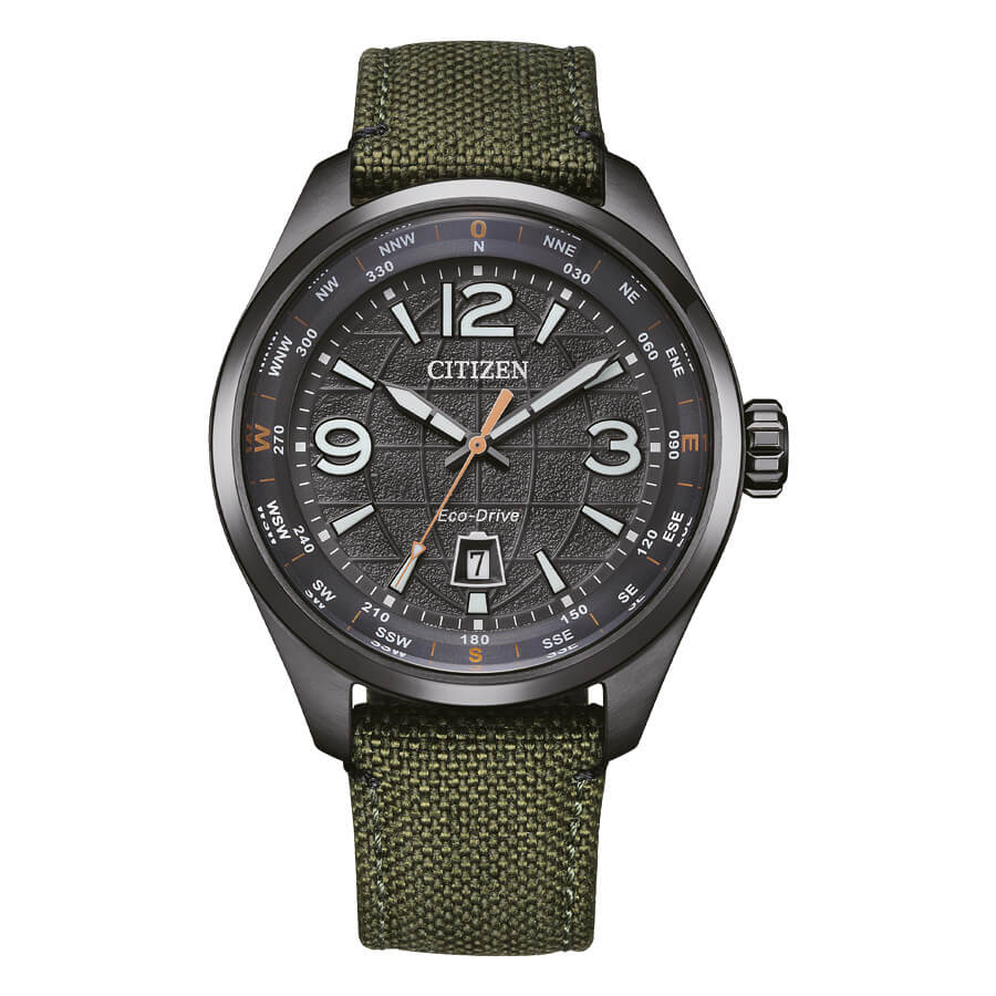 Orologio Citizen Outdoor Eco-Drive Cronografo Acciaio - frontale