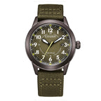 Orologio Citizen Field Eco-Drive quadrante verde kaki - frontale