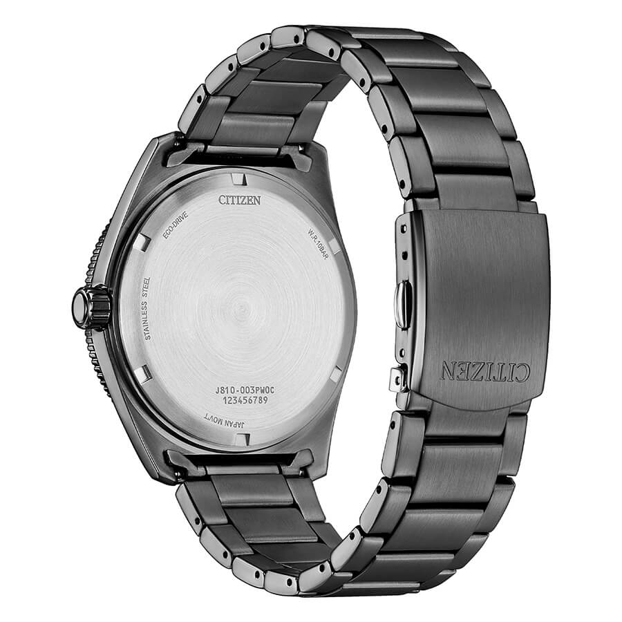 Orologio Citizen Marine Eco-Drive acciaio quadrante azzurro - retro