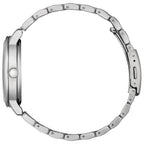 Orologio Citizen Solo Tempo Acciaio Eco-Drive quadrante bianco - lato