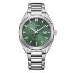 Orologio Citizen Metropolitan Eco-Drive acciaio quadrante verde - frontale