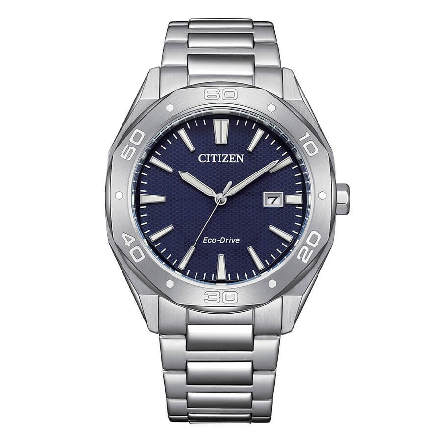 Orologio Citizen Metropolitan Eco-Drive acciaio 41mm blu - frontale