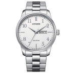 Orologio Citizen Solo Tempo Acciaio Eco-Drive quadrante nero 41mm - frontale