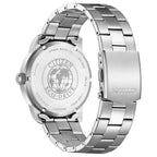 Orologio Citizen Solo Tempo Acciaio Eco-Drive quadrante nero 41mm - retro
