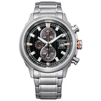 Orologio Citizen Crono Sport Acciaio Eco-Drive Nero - frontale