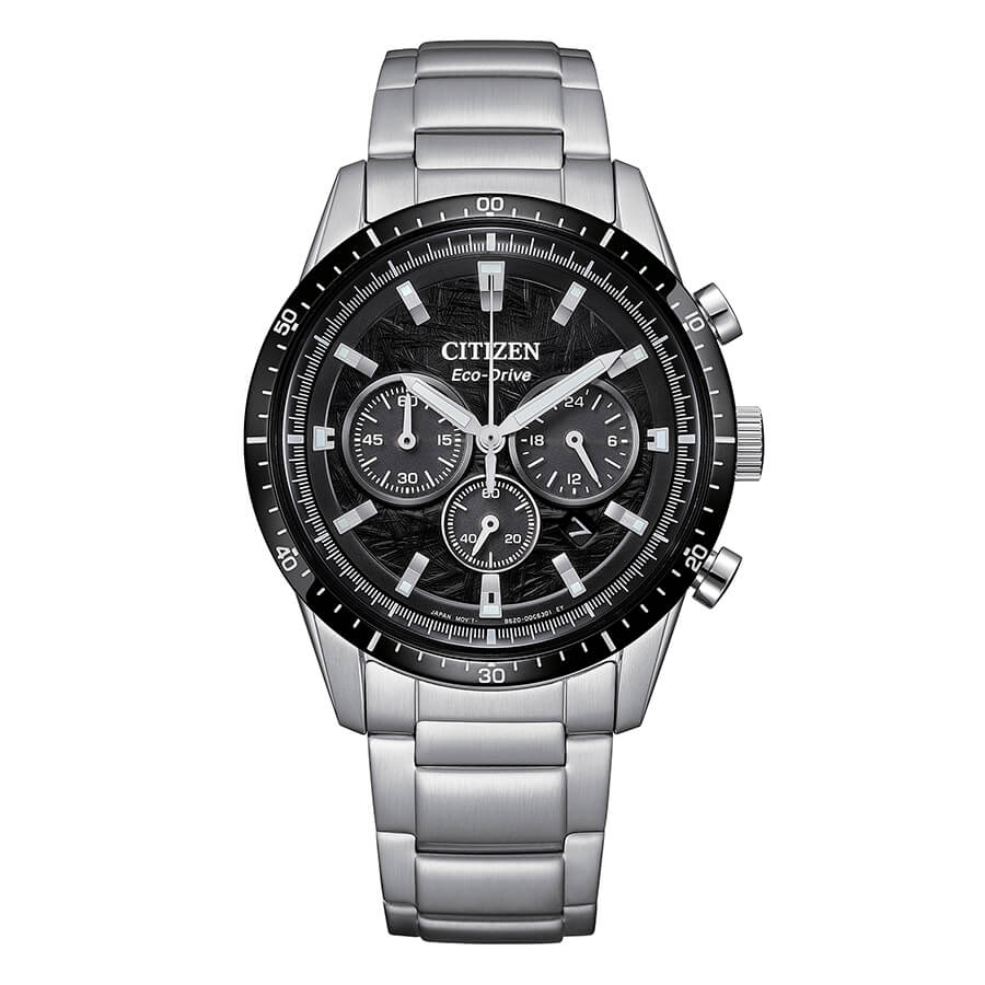 Orologio Citizen Crono T9 Eco-Drive Nero 39mm - frontale