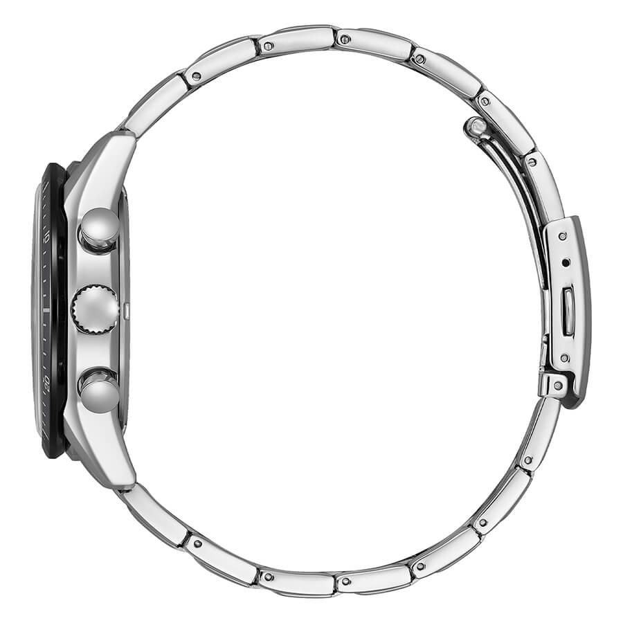 Orologio Citizen Crono T9 Eco-Drive Blu 39mm - lato
