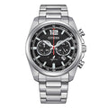 Orologio Citizen Crono Racing Eco-Drive Acciaio Nero - frontale