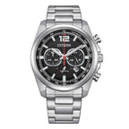 Orologio Citizen Crono Racing Eco-Drive Acciaio Nero - frontale