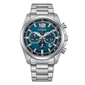 Orologio Citizen Crono Racing Eco-Drive Acciaio Blu - frontale