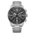 Orologio Citizen Crono Aviator Eco-Drive quadrante nero - frontale