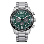 Orologio Citizen Crono Aviator Eco-Drive quadrante verde - frontale