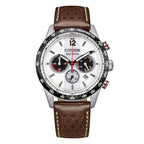 Orologio Citizen Crono Racing Vintage Eco-Drive Pelle - frontale