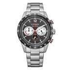 Orologio Citizen Crono Racing Vintage Eco-Drive Nero - frontale