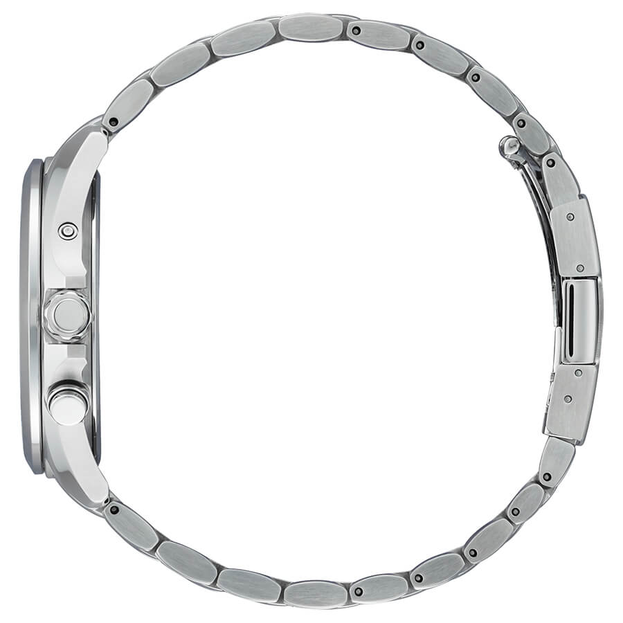 Orologio Citizen Radiocontrollato Solo Tempo Nero e Rosso - lato