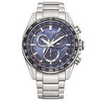 Cronografo Citizen Radiocontrollato Eco-Drive acciaio blu - frontale