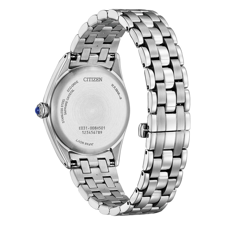 Orologio Citizen Lady Eco-Drive Acciaio Vetro Minerale - retro