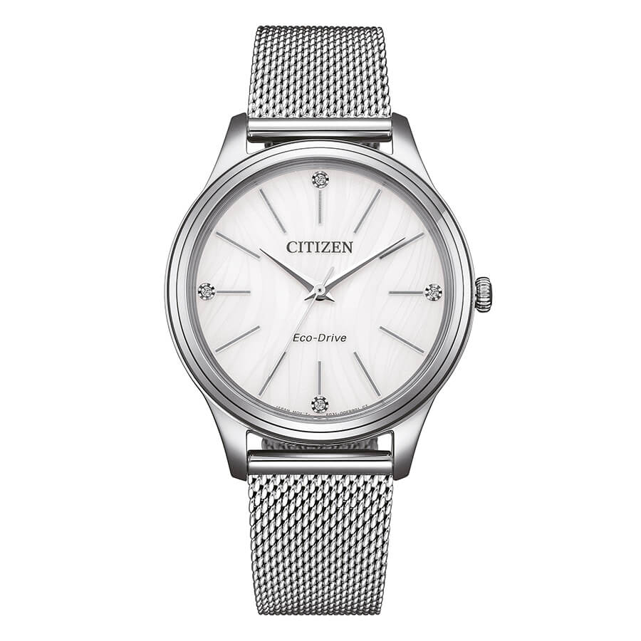 Orologio Citizen Lady Casual Eco-Drive maglia milanese - frontale