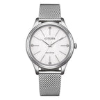 Orologio Citizen Lady Casual Eco-Drive maglia milanese - frontale