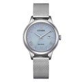 Orologio Citizen Lady Eco-Drive Maglia Milanese Quadrante Ice Blue - frontale