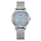 Orologio Citizen Lady Eco-Drive Maglia Milanese Quadrante Ice Blue - frontale