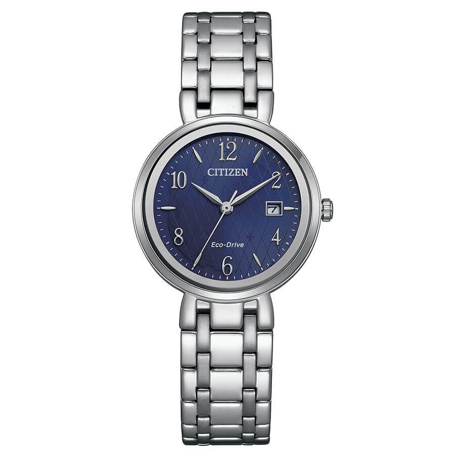 Orologio Citizen Lady Eco-Drive acciaio quadrante blu - frontale