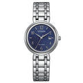 Orologio Citizen Lady Eco-Drive acciaio quadrante blu - frontale