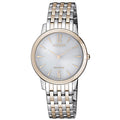 Orologio Citizen Lady Solo Tempo Elegance quadrante bianco 30 mm - frontale