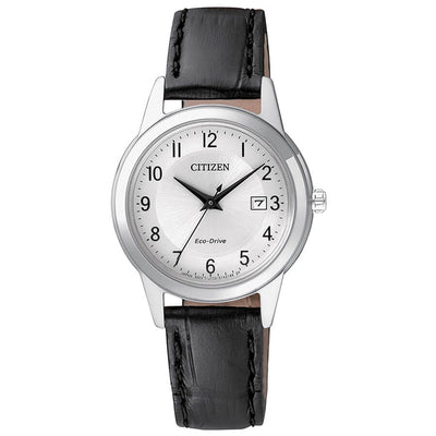 Orologio Citizen Solo Tempo Lady Numeri Arabi Acciaio e Pelle - frontale