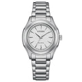 Orologio Citizen Lady Eco-Drive acciaio quadrante bianco - frontale