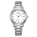 Orologio Citizen Lady Elegance Eco-Drive quadrante bianco - frontale