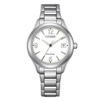 Orologio Citizen Lady Elegance Eco-Drive quadrante bianco - frontale