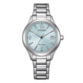 Orologio Citizen Lady Elegance Eco-Drive quadrante azzurro - frontale