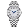 Citizen Classic Automatico acciaio quadrante bianco 40mm - frontale