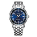 Citizen Classic Automatico acciaio quadrante blu 40mm - frontale