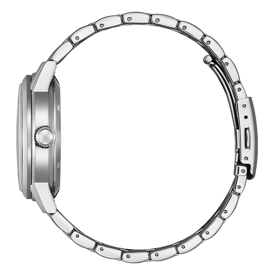 Citizen Classic Automatico acciaio quadrante blu 40mm - lato