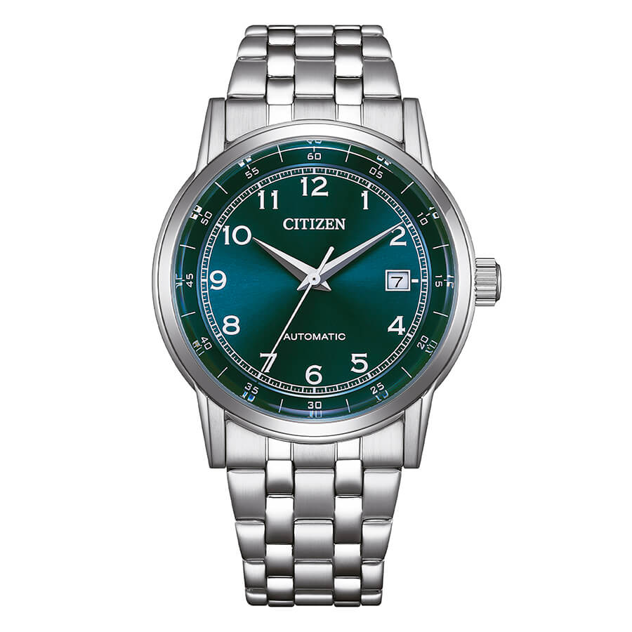 Citizen Classic Automatico acciaio quadrante verde 40mm - frontale