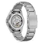 Orologio Citizen Marine Automatico quadrante nero acciaio - retro