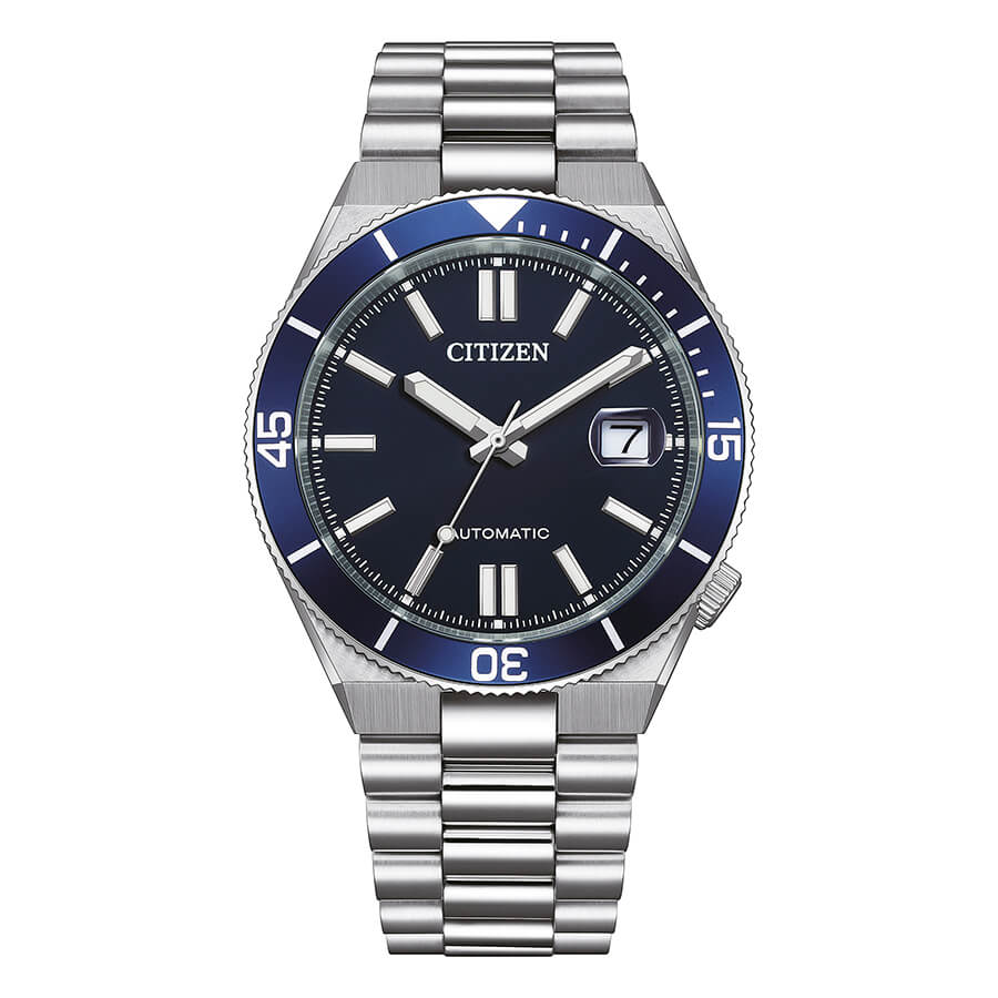 Orologio Citizen Tsuyosa Shore Automatico Quadrante Blu 40mm fronte