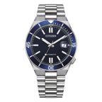 Orologio Citizen Tsuyosa Shore Automatico Quadrante Blu 40mm fronte