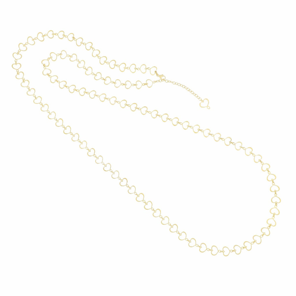Collana Maman et Sophie Cuori Dorata Lunga