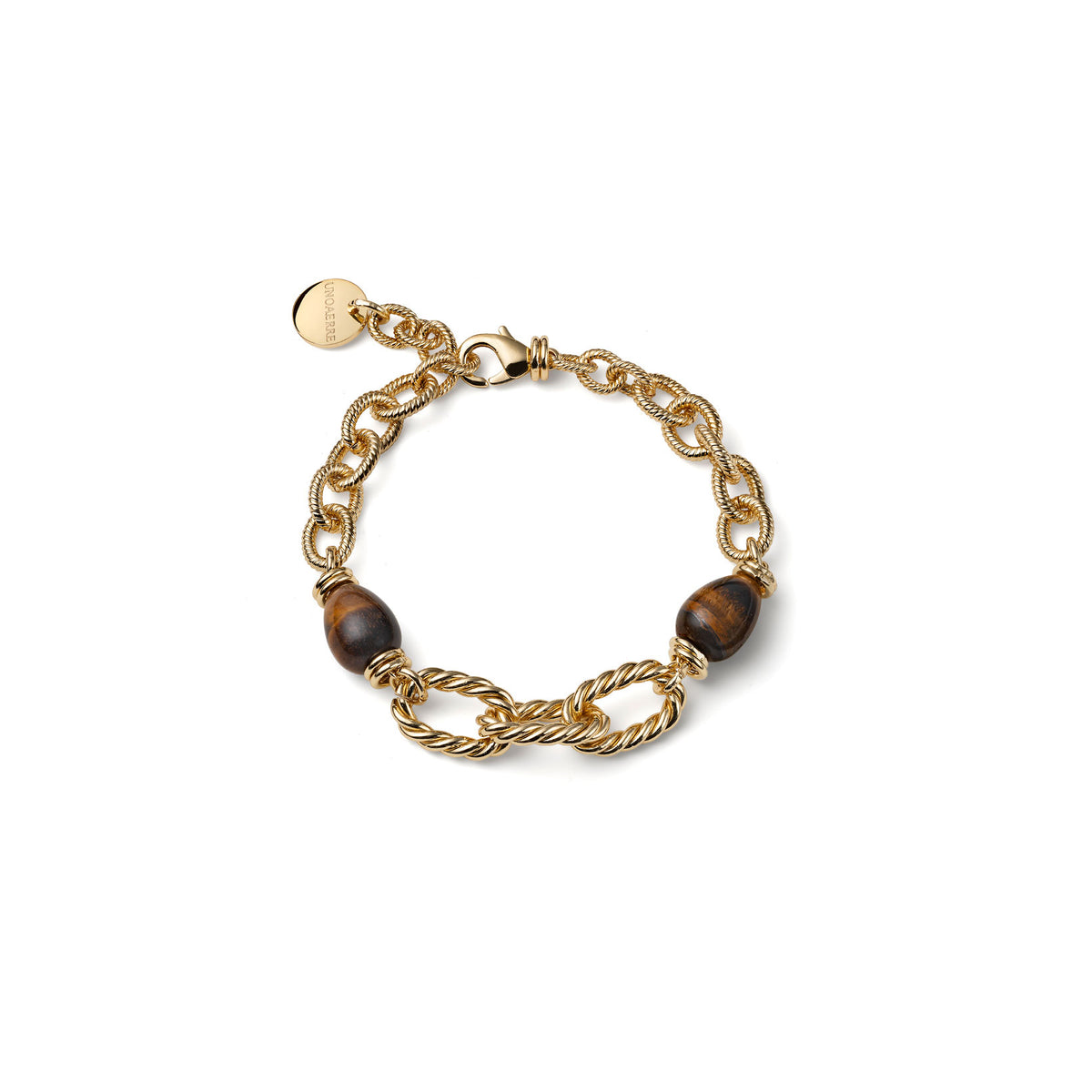 Bracciale Unoaerre Joya Torchon e Occhio di Tigre